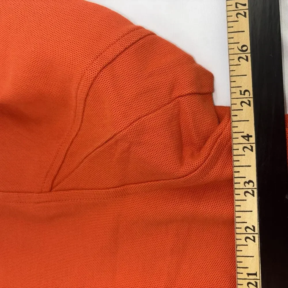 Orvis Polo Shirt Mens 2XL (unmarked) Orange Stretch Casual - Picture 8 of 8